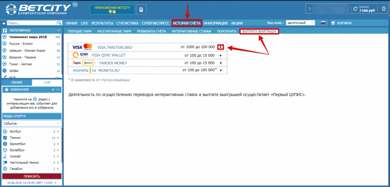 Как делать ставки в букмекерской конторе Бетсити: подробная инструкция