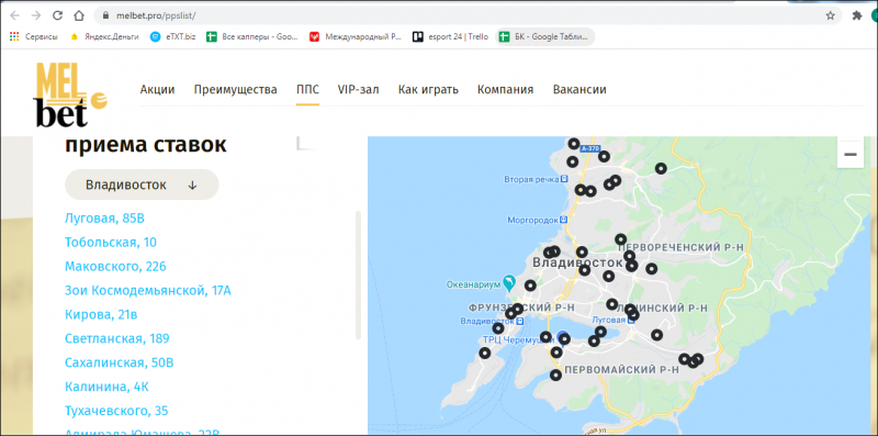 Мелбет Москва