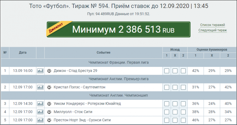 Мелбет Тото: Правила игры