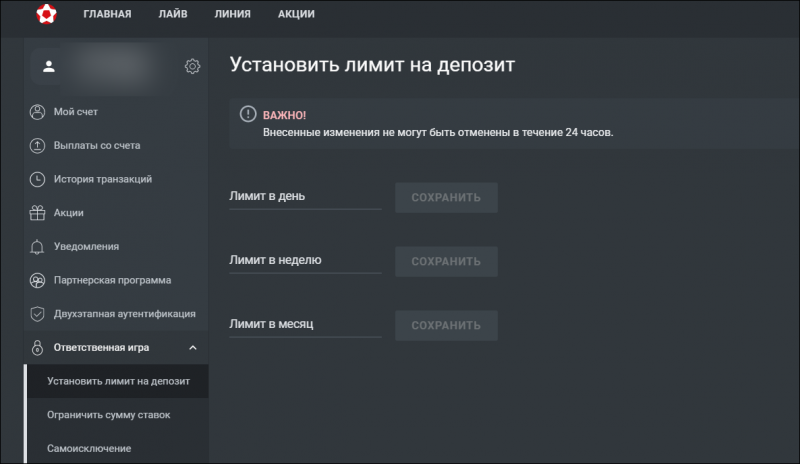 Пополнение и вывод средств со счета в БК Леон