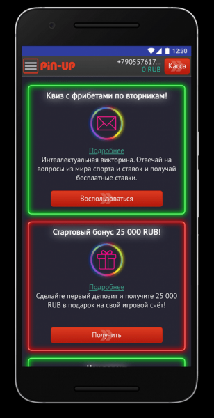 Скачайте приложение Пинап