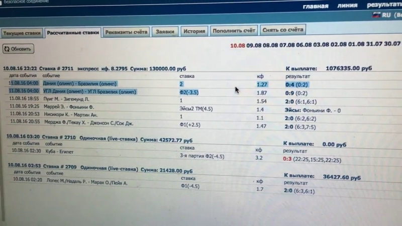 Заработок в букмекерской конторе 1xBet