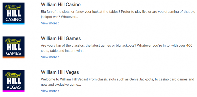 Зеркальная букмекерская контора William Hill